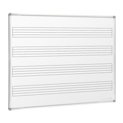 Visionchart Wall Mounted Magnetic Music Whiteboard 1800 x 1200mm