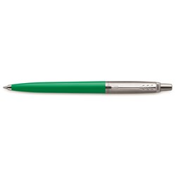 Parker Jotter Originals Ballpoint Pen Green Barrel Stainless Clip Refill Blue