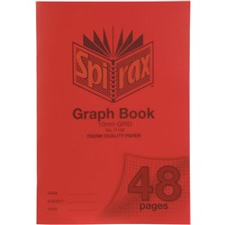 Spirax P130 Graph Book Poly Cover A4 48 Page 10mm Grid