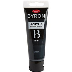 Jasart Byron Acrylic Paint 75ml Black