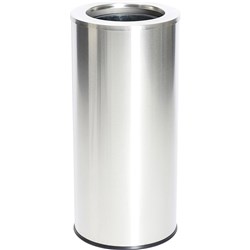 Compass Round Tidy Bin Open Top 45 Litres Stainless Steel