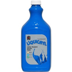 EC Liquicryl Paint 2 Litres Fluorescent Blue