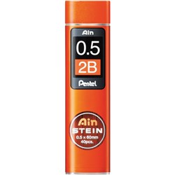 Pentel Ain Stein Leads Refill C275 0.5mm 2B Tube Of 40