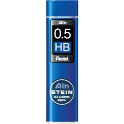 Pentel Ain Stein Leads Refill C275 0.5mm HB Tube Of 40