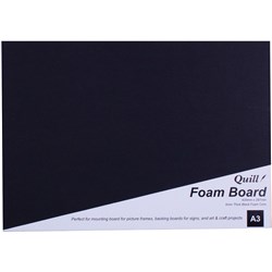 Quill Foam Board A3 Black