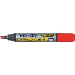 Artline 579 Whiteboard Marker Chisel 2-5mm Red