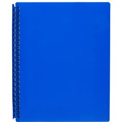 Marbig Display Book A4 Refillable 20 Pocket Blue