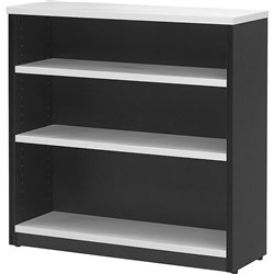 Logan Bookcase 2 Shelves 900W x 315D x 900mmH White And Ironstone