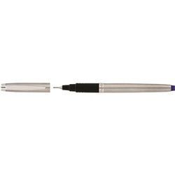 Artline Signature Silver Fineliner Pen 0.4mm Blue