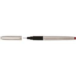 Artline Signature Silver Fineliner Pen 0.4mm Red