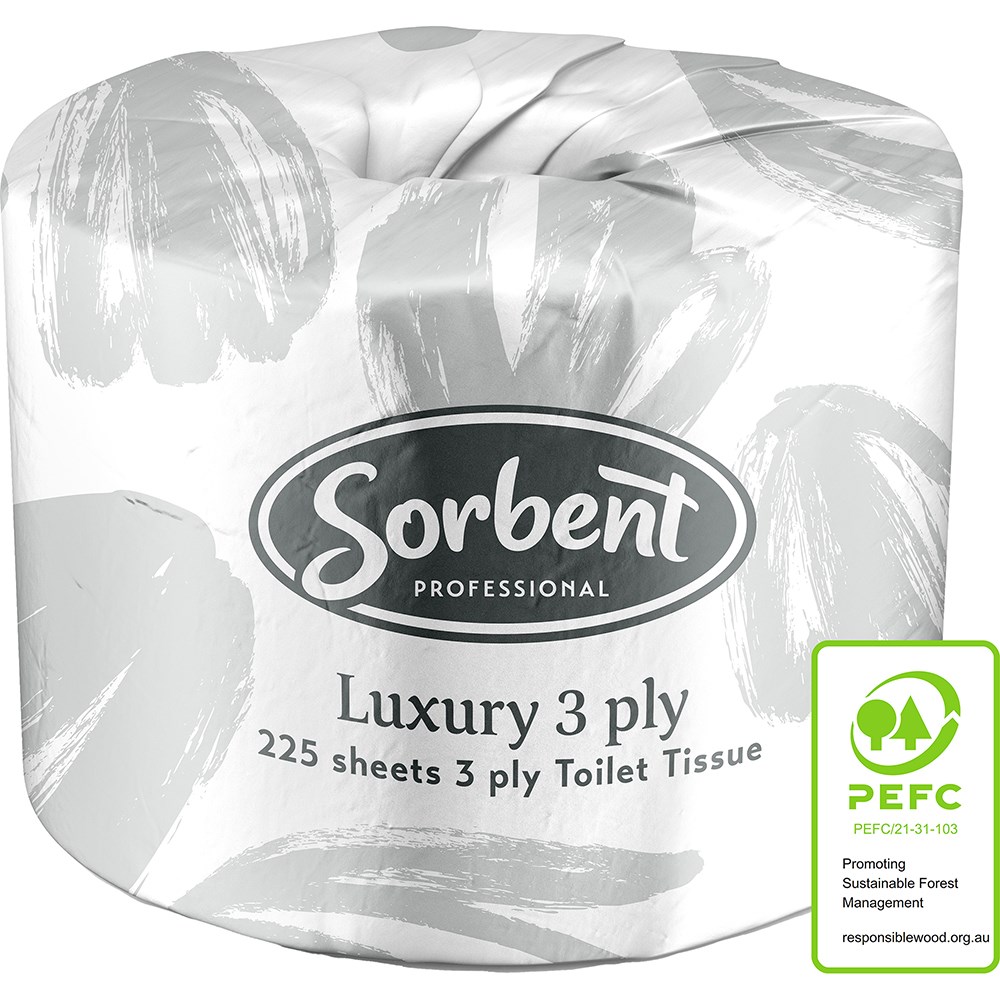 Sorbent store toilet paper