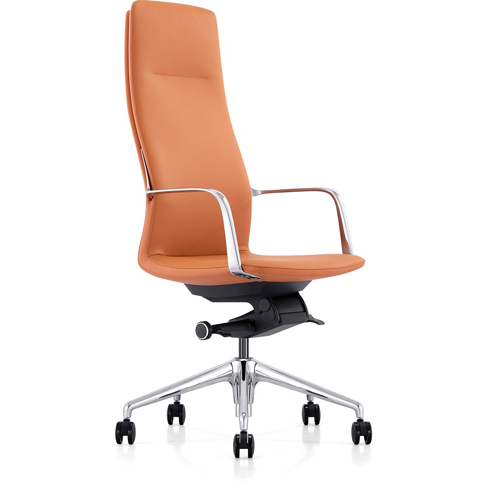 Orange high back online chair