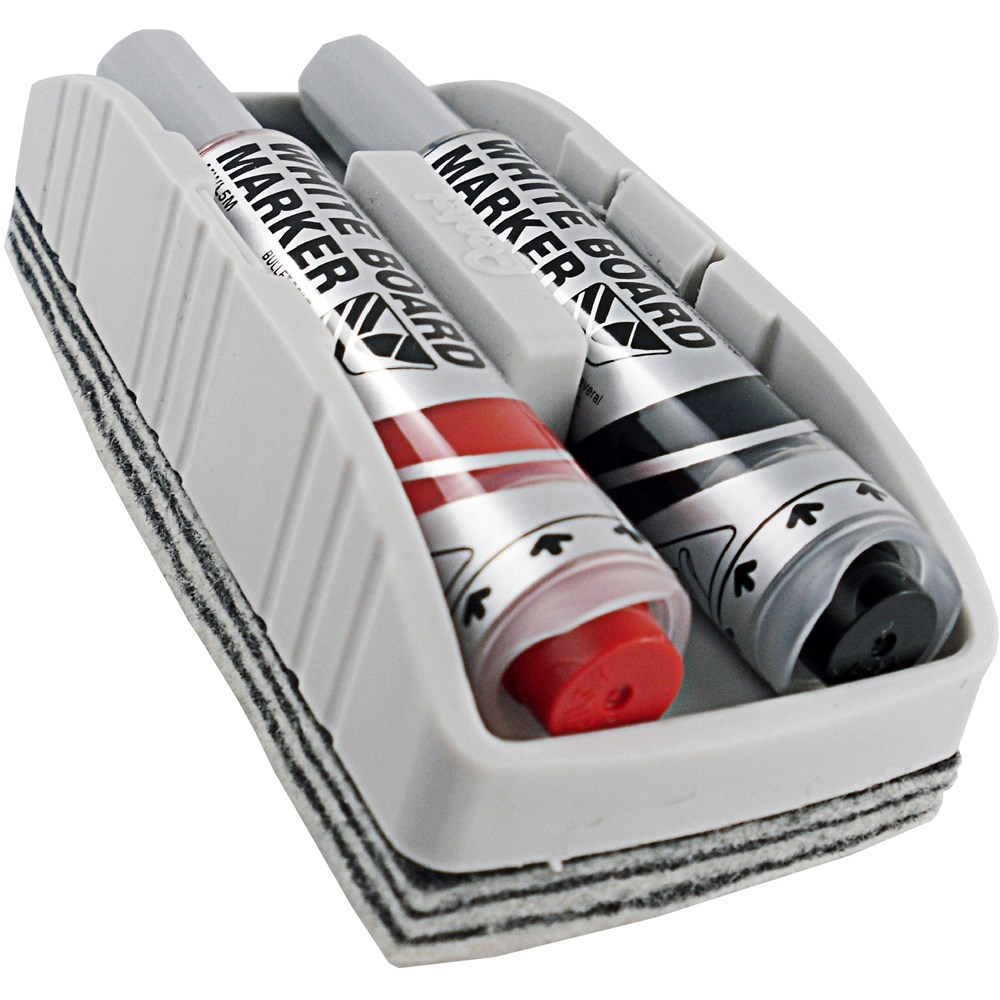 Pentel Maxiflo Liquid Ink Drywipe Marker Eraser Set