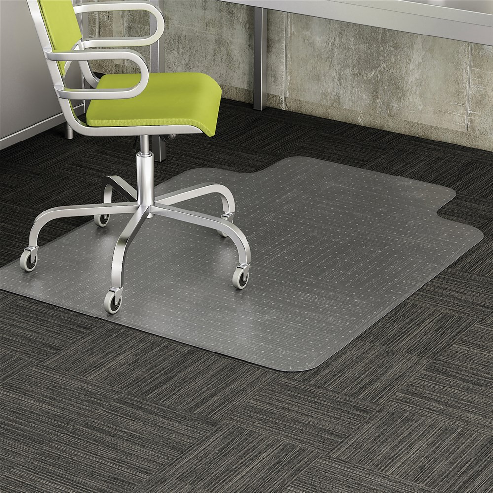 Clear office chair mat for online carpet