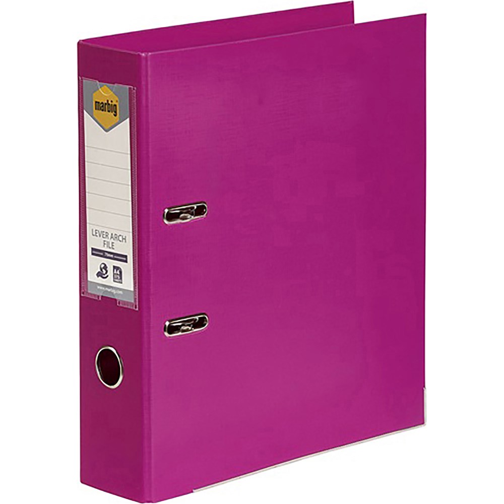 Binders & Folders - Marbig Linen PE Lever Arch Binder A4 75mm Pink - Your  Home for Office Supplies & Stationery in Australia