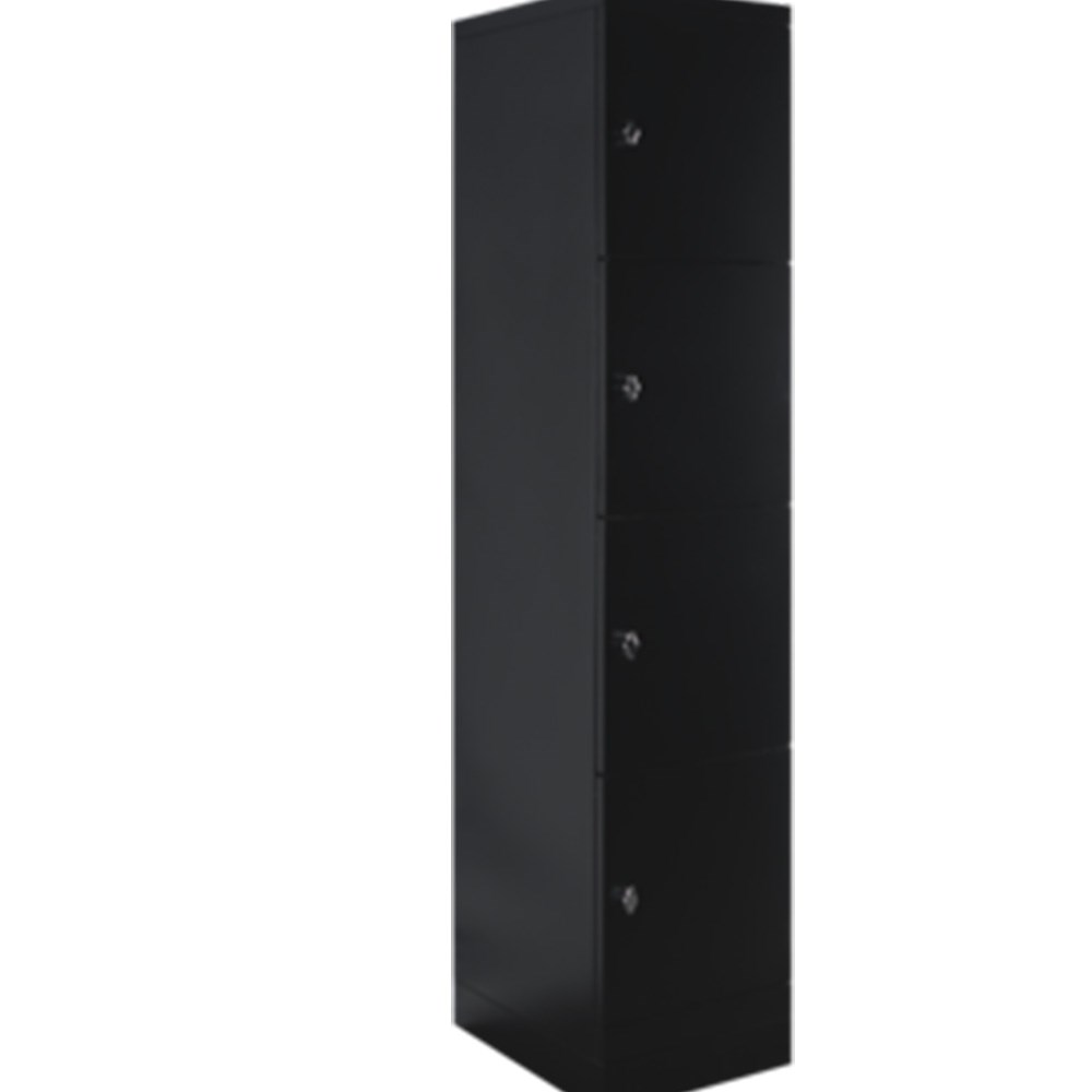 Storage - Steelco Flush Front Locker 4 Door 400W x 500D x 1890mmH Black ...