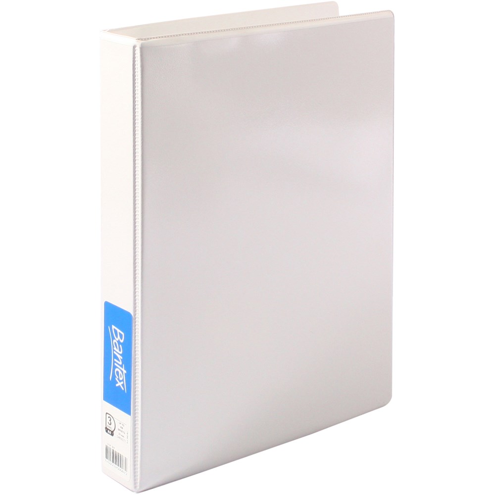 Binders & Folders - Bantex Insert Binder Standard A4 3D Ring 25mm White ...