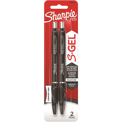 Sharpie Fine Point Black Pens 2 Pk., Writing Supplies, Household