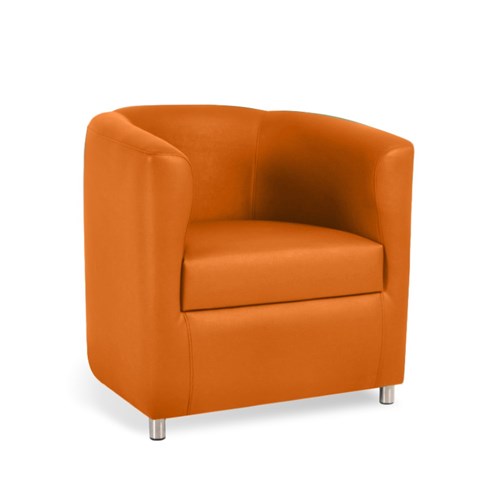 Orange discount tub chairs