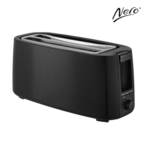 Kitchen Nero 4 Slice Long Toaster Black Your Home for Office Supplies Stationery in Australia Office Choice