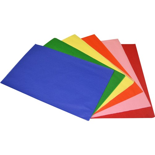 Art & Craft - Rainbow Tissue Paper Foolscap 17gsm Acid Free Assorted Pack  of 120 - Your Home for Office Supplies & Stationery in Australia
