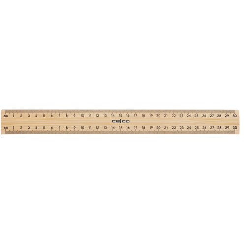 CELCO Polished Wood Ruler 30cm