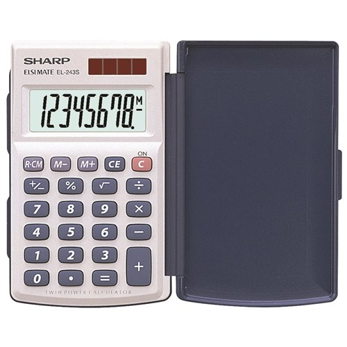 Calculators & Dictation - Sharp EL-243S Pocket Calculator 8 Digit - Your  Home for Office Supplies & Stationery in Australia