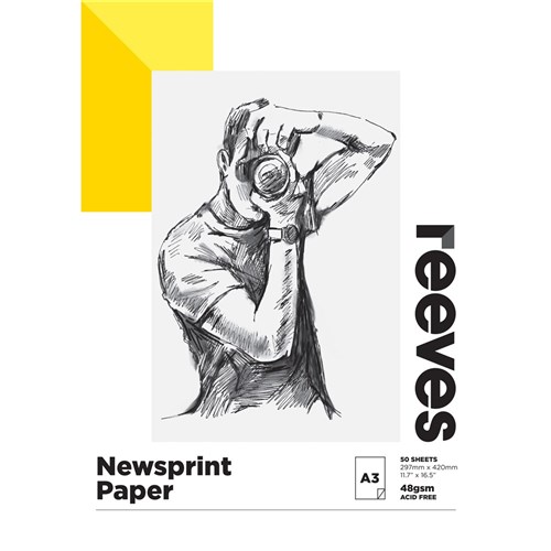 Art & Craft - Reeves Newsprint Pad A3 48gsm 50 Sheet - Your Home for Office  Supplies & Stationery in Australia