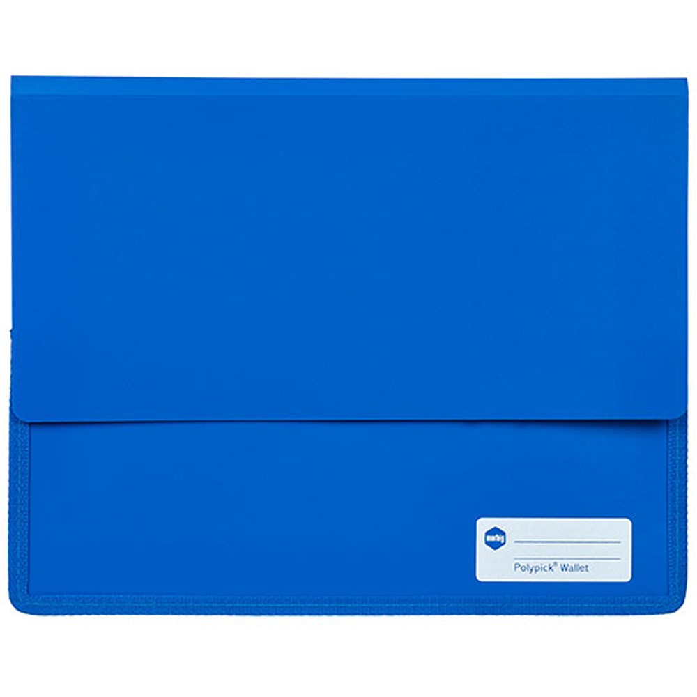 Files - Marbig Polypick Document Wallet A4 Heavy Duty 45mm Gusset Blue ...